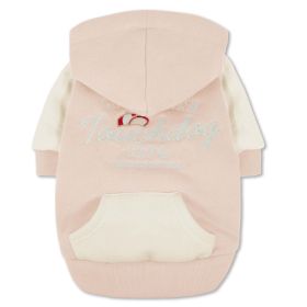 Touchdog 'Heritage' Soft-Cotton Fashion Dog Hoodie (Color: pink)